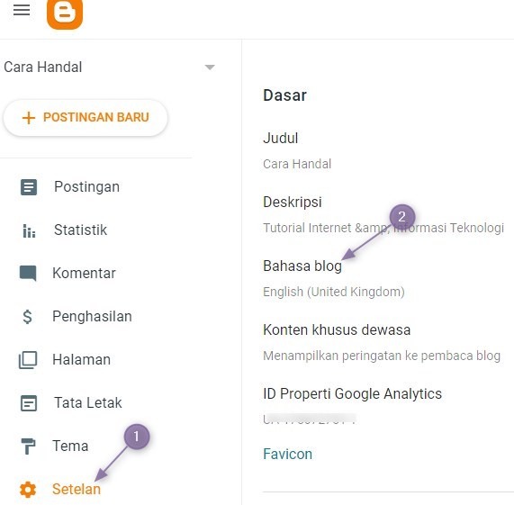 Cara Mudah Menampilkan Menu Penghasilan di Blogger