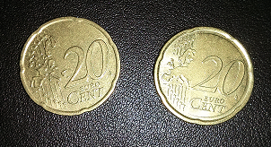 two 20 cent coins