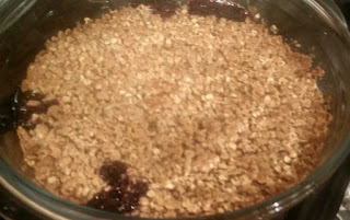 Plum and Blackberry Crumble