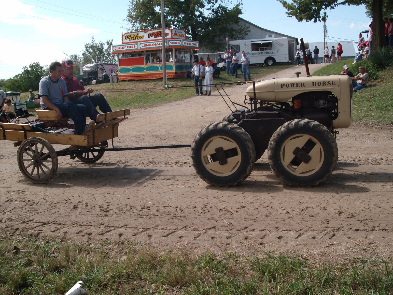Power Horse tractors were steered with reins, similar to a real horse