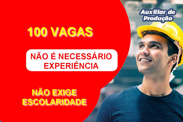 Entrevistas para 100 vagas de Auxiliar de Produção na Grande Porto Alegre