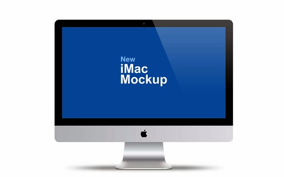 Apple iMac 27? Mockup PSD Template