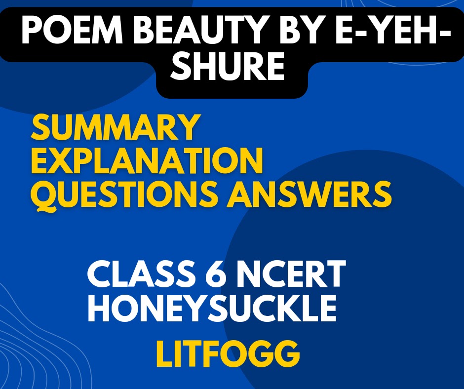Poem Beauty class 6 NCERT solutions