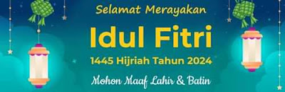 desain spanduk idul fitri 2024 gratis