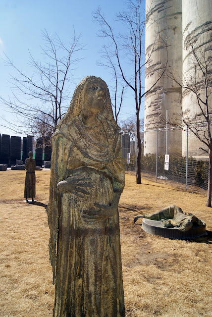 Irish Park in Toronto, Monument, immigrants, memorial, harbourfront, waterfront, attraction, explore, public, art, installation, sculptures, Ireland, travel, ontario, canada, The Purple Scarf, Melanie.Ps, Rowan Gillipsie, famine