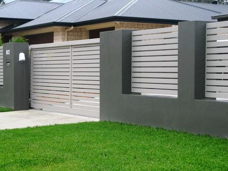 35 kombinasi  warna cat  pagar rumah  minimalis hijau ungu 