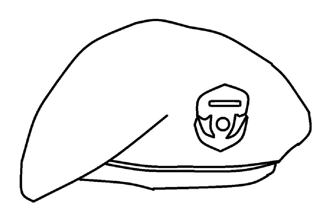 Mewarnai Gambar Mewarnai Gambar Sketsa Topi Baret