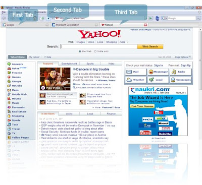 Mozilla Firefox Tabs Feature