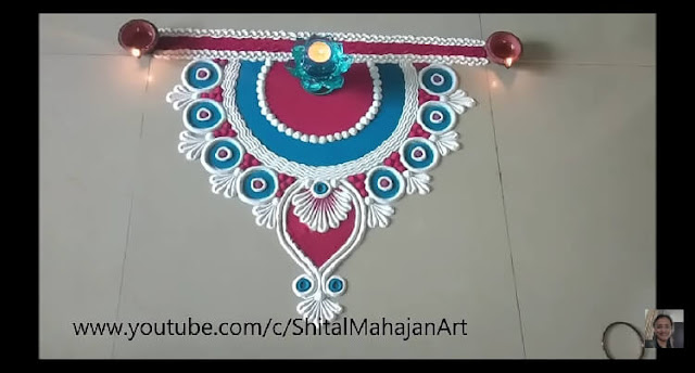 easy rangoli design for diwali