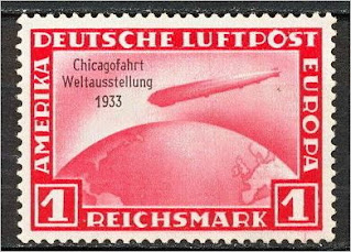 German Zeppelin stamp Chicago