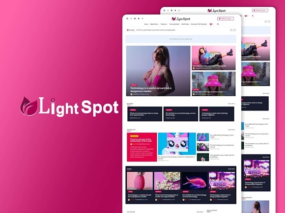 LightSpot - Yaratıcı ve Hızlı Yüklenen Blogger Şablonu