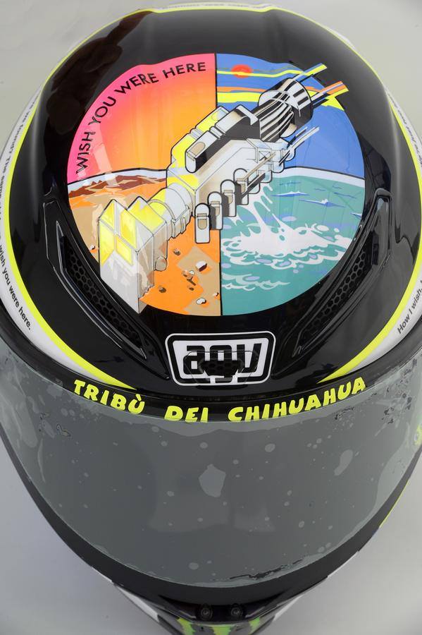 Champion Helmets: Valentino Rossi Misano 2013 Wish you were here helmet