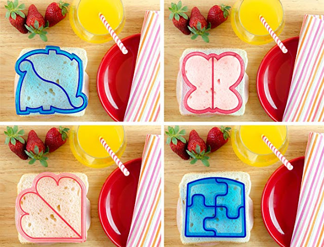 Image: StarPack Kids Sandwich Cutter Set of 4 - Sandwich and Bread Crust Cutters in 4 Cute Shapes