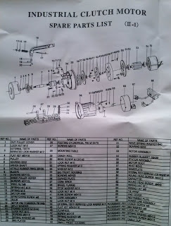 despiece motor industrial embrague maquina de coser