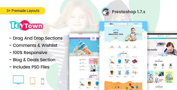 Best Kids Clothing & Toys Prestashop Theme