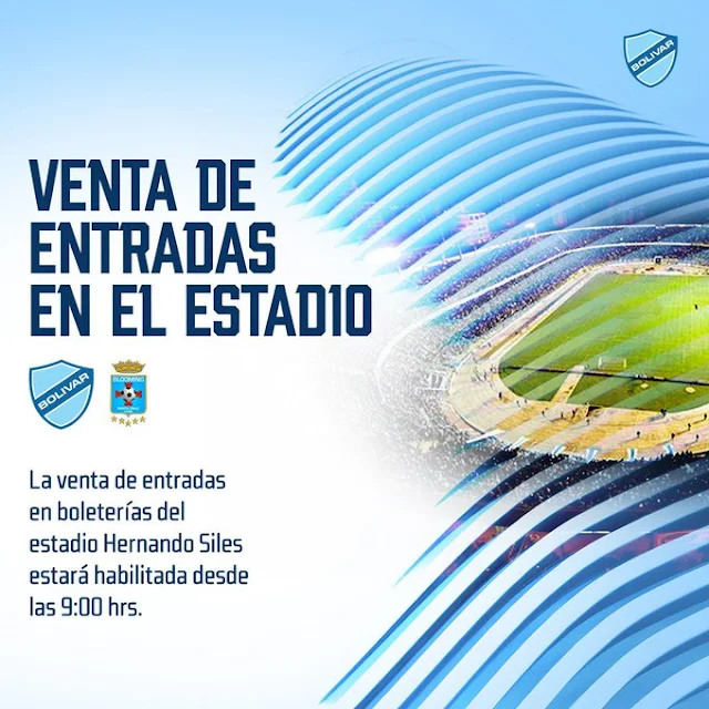 Entradas para el Bolivar vs Blooming