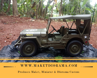 Miniatur Mobil Jeep Willys