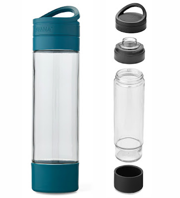 Avana, glass water bottle, makai bottle, bpa free water bottle