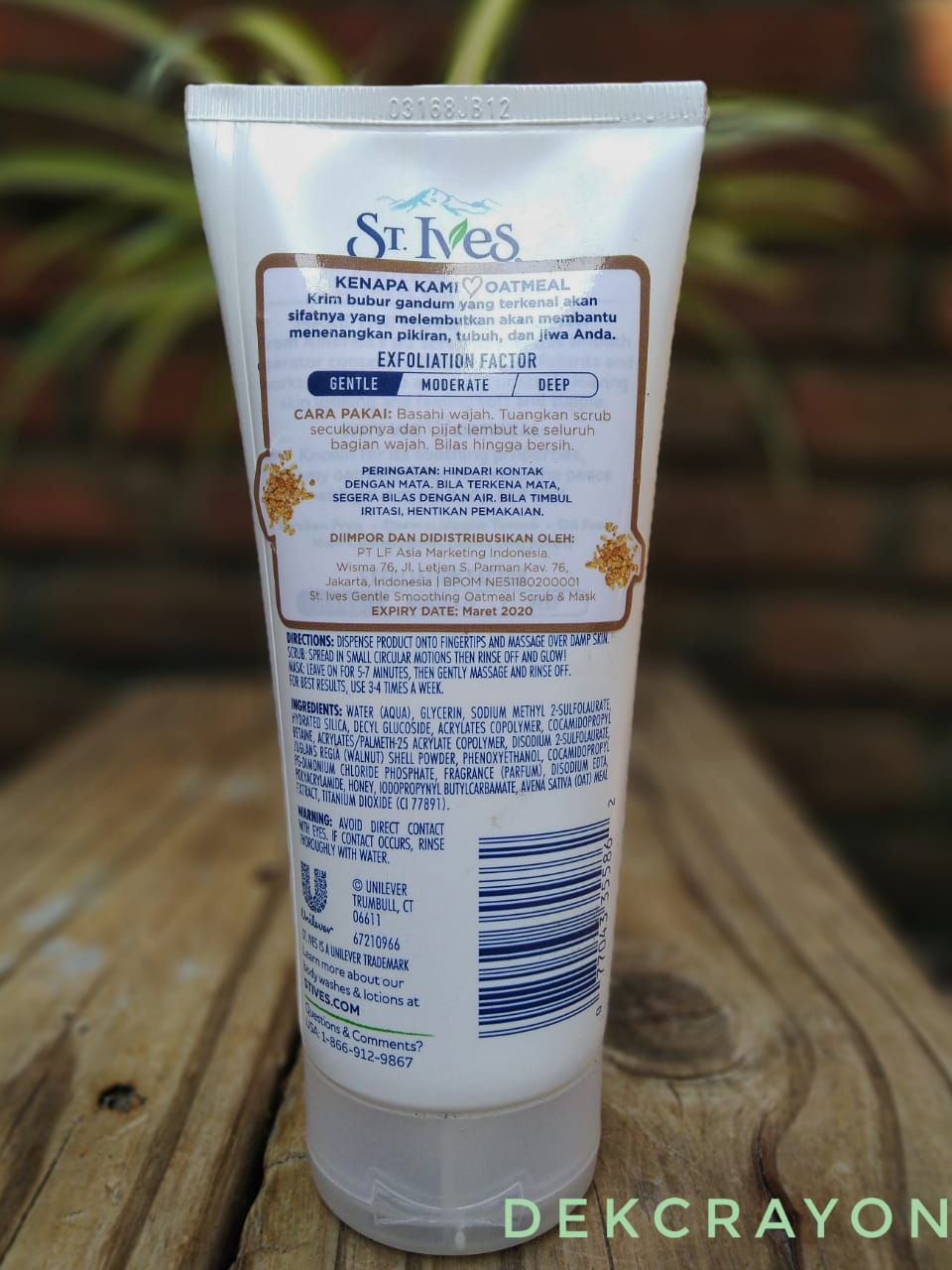 St Ives Oatmeal Gentle Smoothing Oatmeal Scrub Mask Membantu Mengatasi Kulit Kusam Tanpa Iritasi Dekcrayon Tata Blogger Surabaya