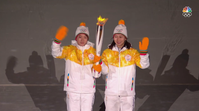 PyeongChang 2018 Winter Olympics Opening Ceremony torch North South Koreans Park Jong-Ah