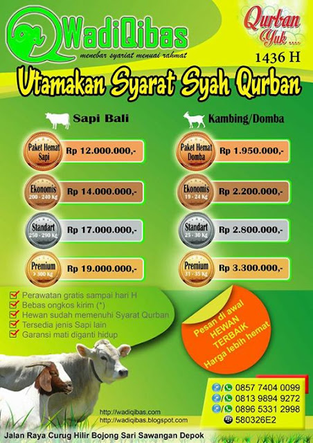 Harga Hewan Qurban 2015