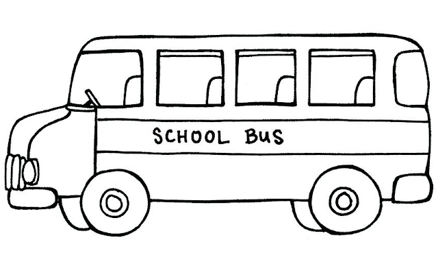 Kumpulan Gambar Mewarnai Bus Sekolah Yang Mudah Terbaru