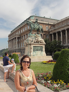 lateral  do Castelo de Buda de Budapeste na Hungria