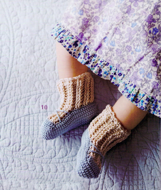 Crochet Baby Shoes Free Pattern 1