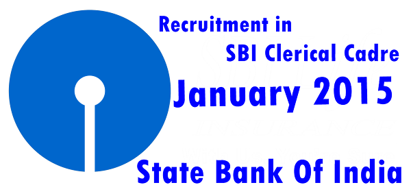 Recruitment in SBI Clerical Cadre  January 2015