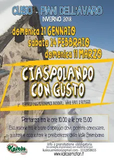 Ciaspolando con Gusto 21 gennaio-24 febbraio-11 marzo Cusio (BG)