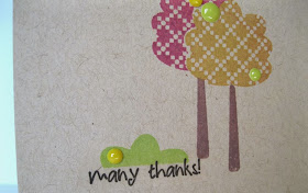 SRM Stickers Blog - Stamps & Stickers by Shelly - #card #thank you #stamped #stickers, #CAS