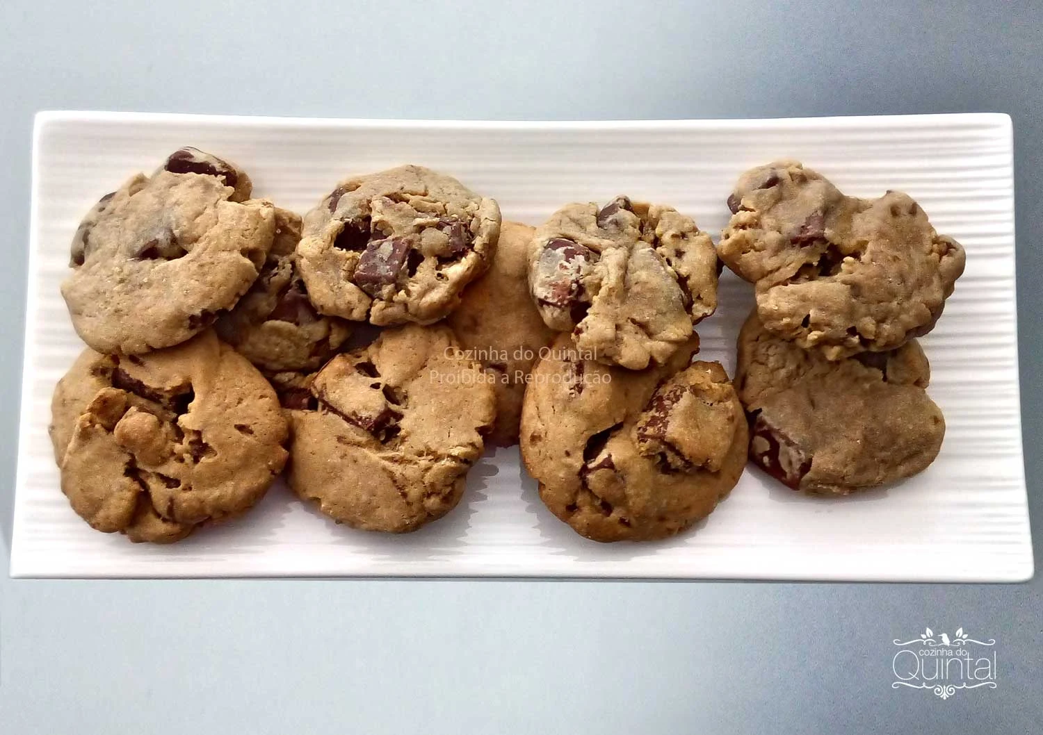 Cookies com gotinhas de chocolate Cozinha do Quintal