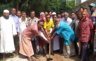 আড়ানী পৌর সভায় আরসিসি রাস্তার কাজের উদ্বোধন||rajshahirdorpon24 