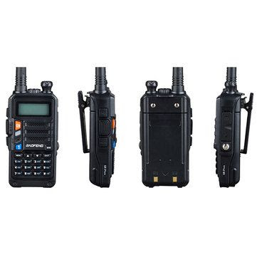 BAOFENG UV5R Plus 128 Channels 400-520MHz 1-6KM Dual Band Two-way Handheld Radio Walkie Talkie 