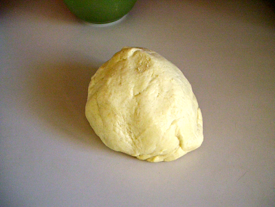 4) Dough should look like this.  Keep covered to prevent from drying out.