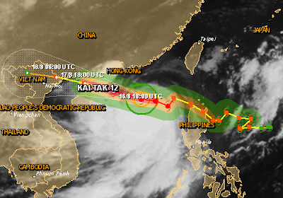 Tifón Kai-Tac azota China, 17 de Agosto 2012