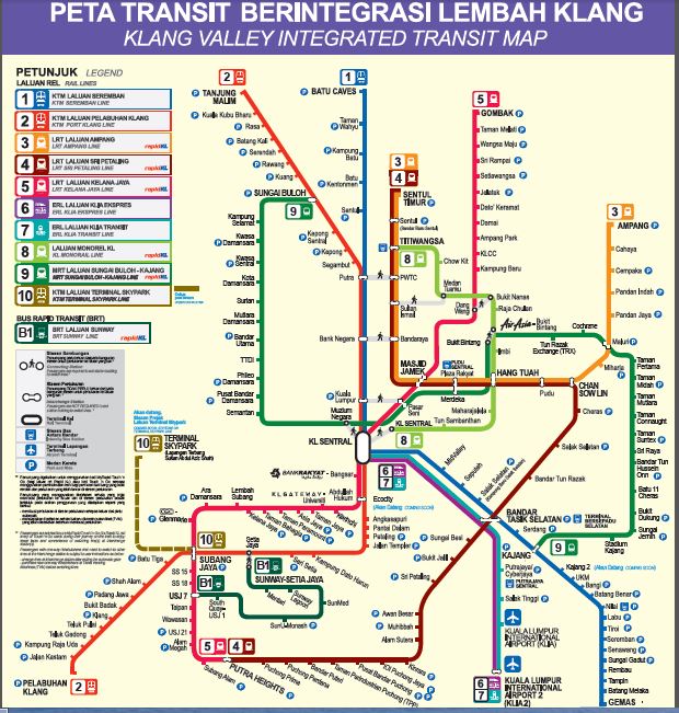 Cara menggunakan train (LRT, KTM, MRT dan Monorel) di ...