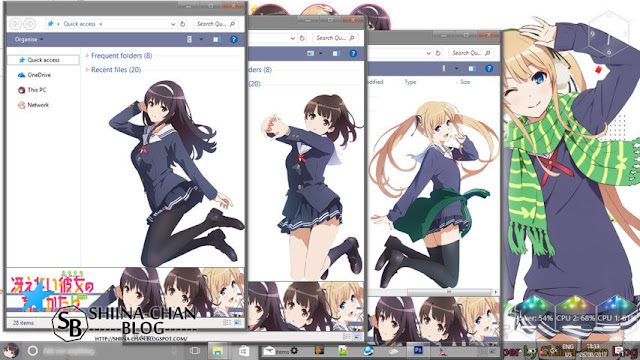 Windows 10 Ver. 1709 Theme Saekano by Enji Riz