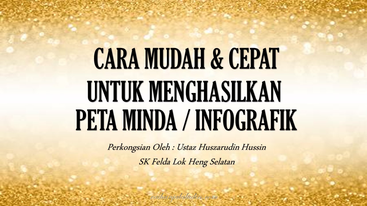 Cara Mudah Cepat Untuk Menghasilkan Peta Minda Infografik Raihan Jalaludin S Blog