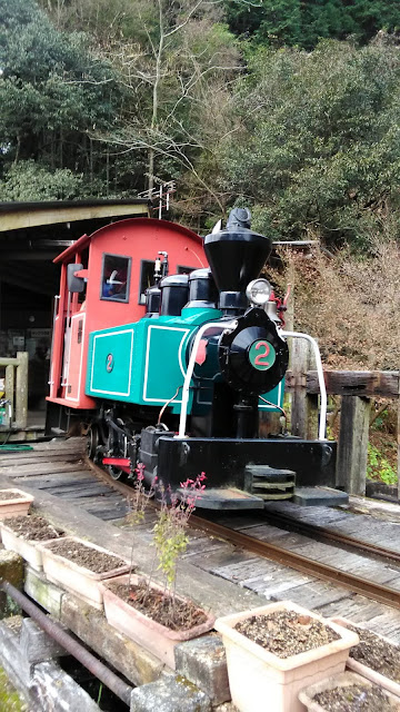 馬路村温泉のすぐ近くにある馬路村森林鉄道