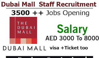 Dubai Mall Careers | New Job Vacancies Apply Online Now