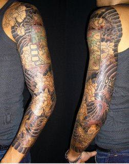 sleeve tattoo, Dragon Tattoo, japanese tattoo, Polynesian tattoo