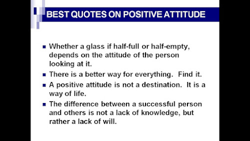Best Quotes on Positive Attitude