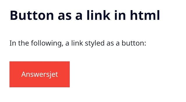 Button as a link in html