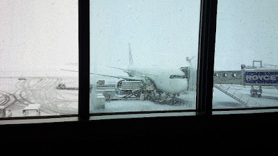 雪の新千歳空港