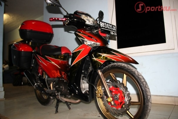 Modif Motor  Bebek  Touring  Modifikasi Motor  Kawasaki 