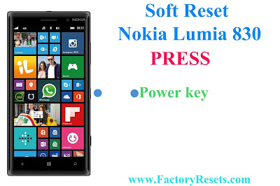 Soft Reset Nokia Lumia 830