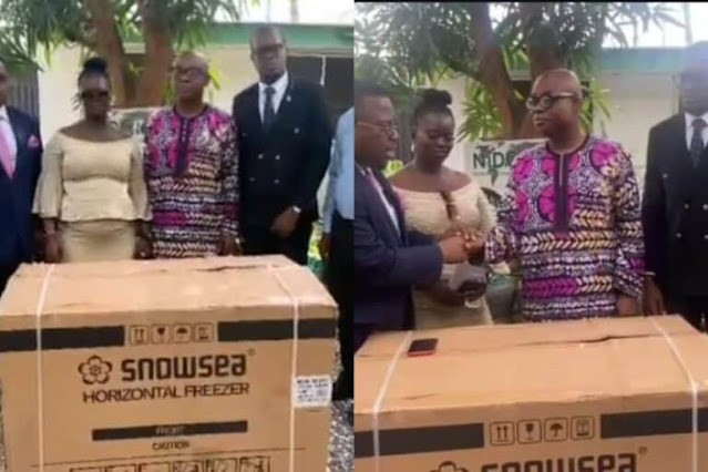 Jumoke George’s Daughter Receives Deep Freezer, Cash Gift After Rescue from Mali