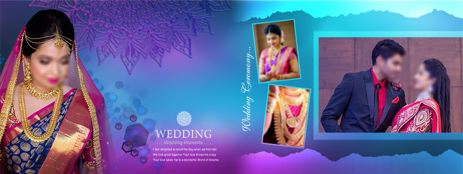South Indian Wedding Album 12x36 PSD Templates