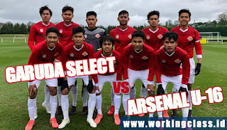 Live Streaming Garuda Select vs Arsenal U-16